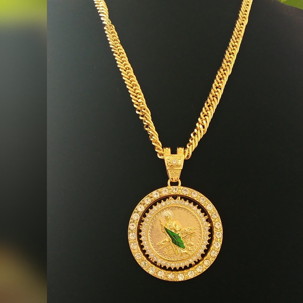 St. Jude Spinner Pendant Necklace